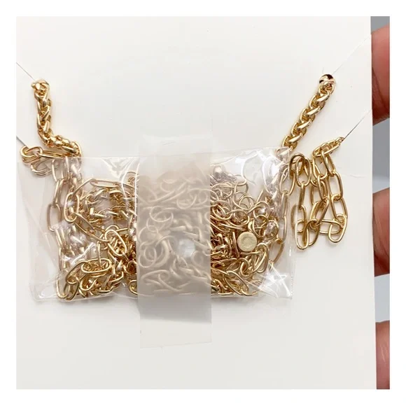 Amelia Rue NEW layering necklace set gold tone - Picture 4 of 7